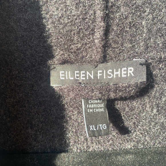 Eileen Fisher 100% wool black or dark grey size XL/TG - Picture 3 of 14